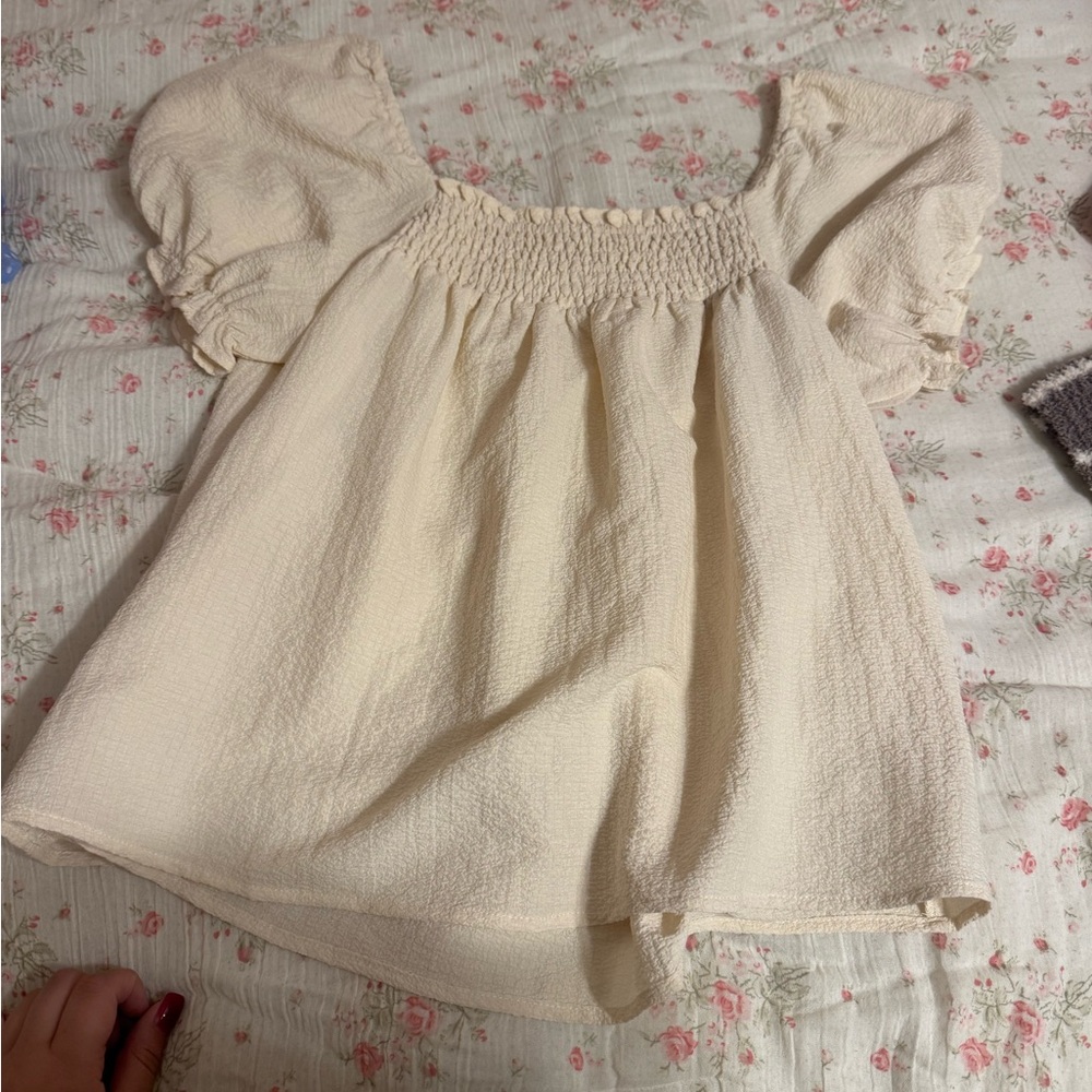 Mittoshop Cream Puff Sleeve Blouse